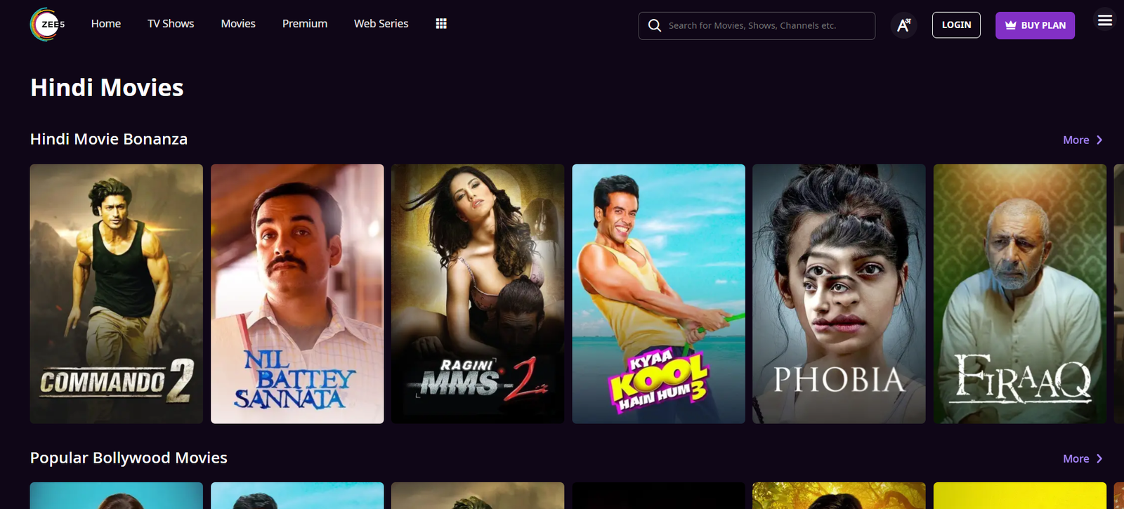 Best site to watch Bollywood movies online free